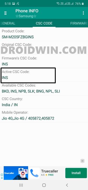How to Change CSC Codes in Samsung Devices   DroidWin - 38