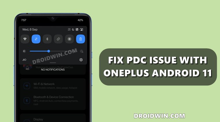 исправить pdc, не подключающийся к oneplus android 11