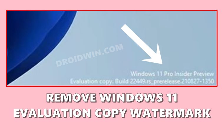 cum să eliminați filigranul de copiere de evaluare din Windows 11