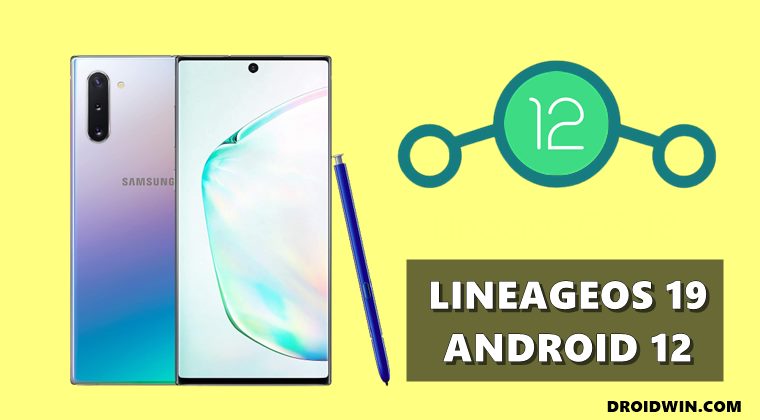 Установите LineageOS 19 Android 12 на Samsung Galaxy Note 10
