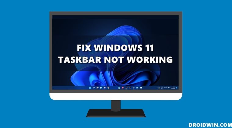 исправить неработающую панель задач windows 11