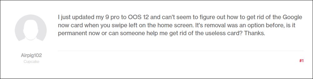 Отключить ленту новостей Google Discover в OnePlus OxygenOS 12