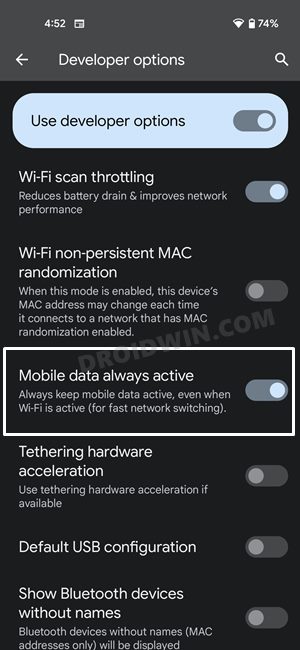 исправить WiFi, не работающий в Android 12
