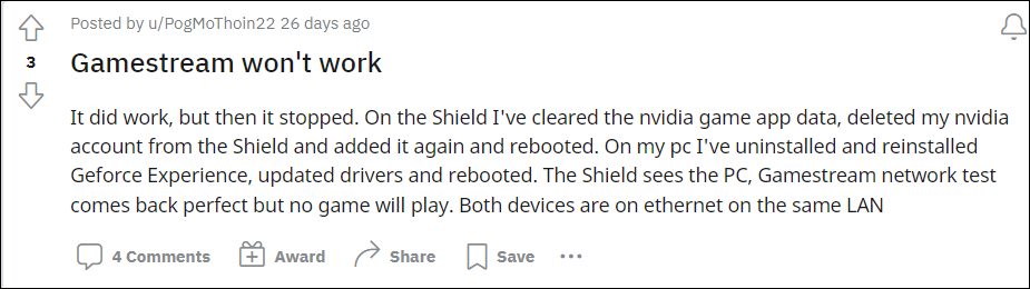Nvidia Shield TV GameStream Moonlight не работает