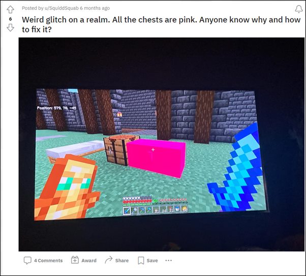 Блоки розового цвета Minecraft Bedrock