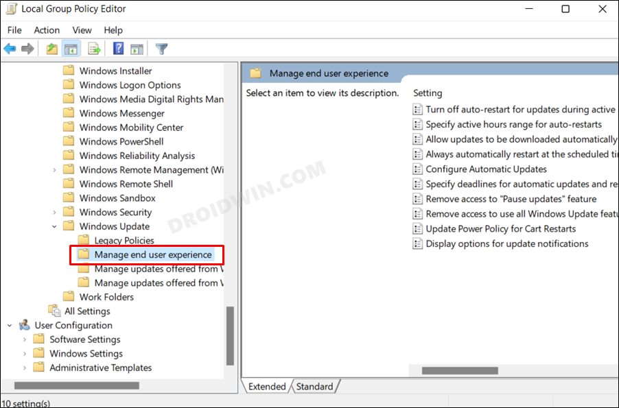 Параметр «Приостановить обновления» неактивен в Windows 11