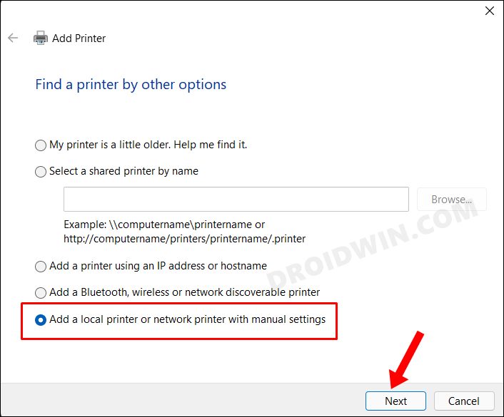 Опция печати в PDF отсутствует в Windows 11