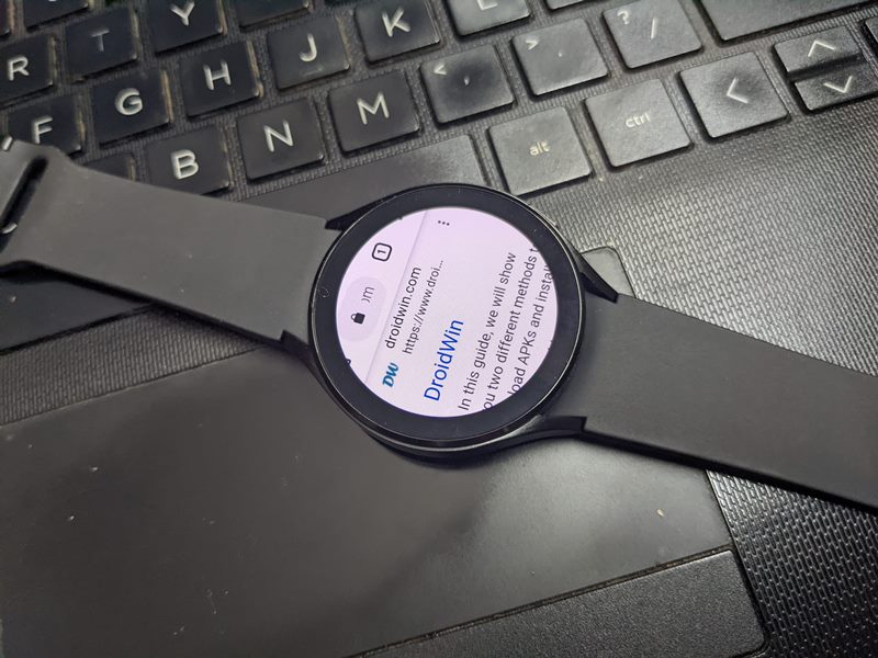 Установите Google Chrome на Galaxy Watch 4