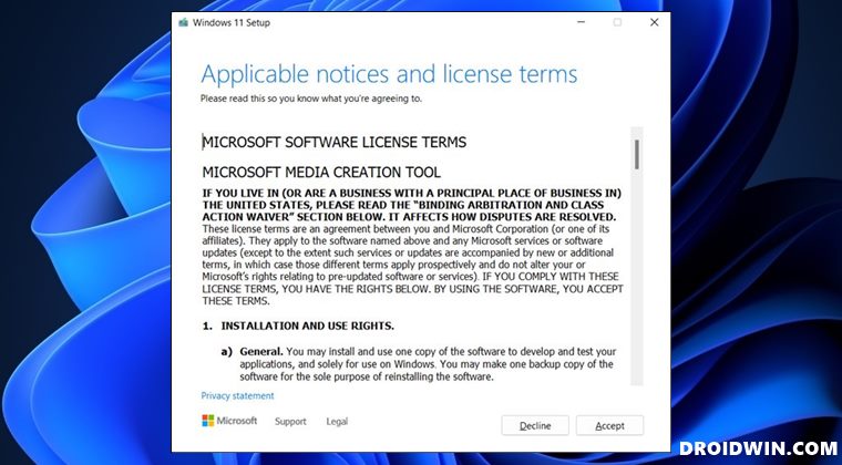 Инструмент создания мультимедиа не работает в Windows 11