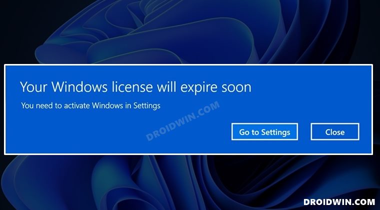 Your Windows license will expire soon: Windows 11 Fix - DroidWin