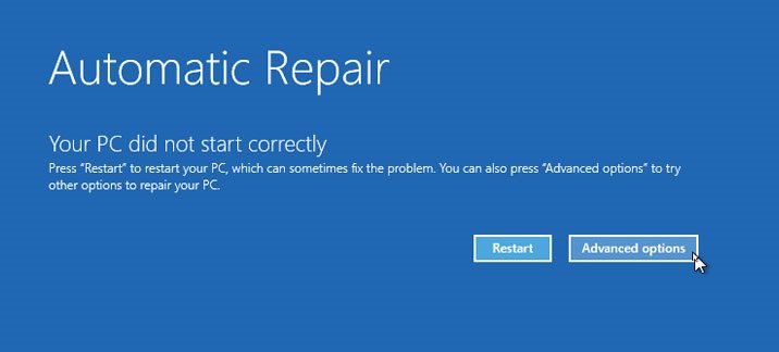 Windows 11 застряла на подготовке к автоматическому восстановлению