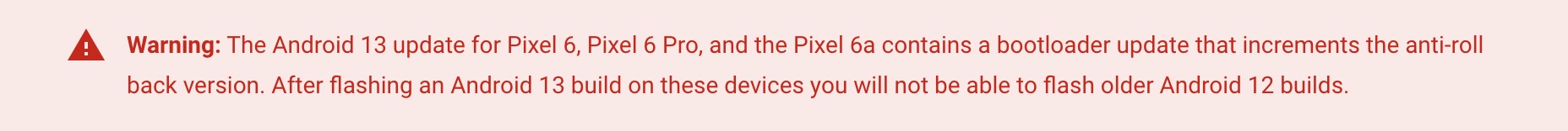 понизить Pixel 6 Pro с Android 13 до Android 12
