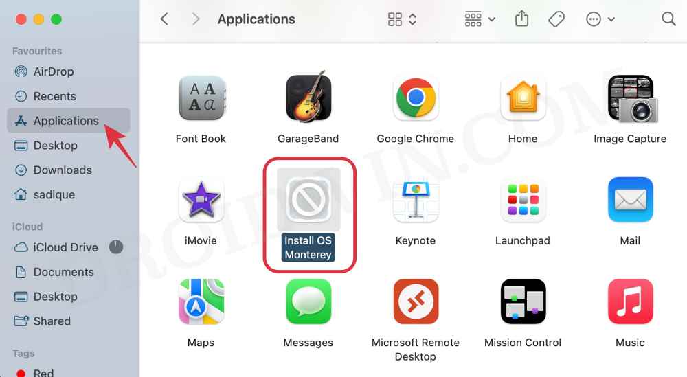 Скачивание Mac Установить macOS Monterey.app