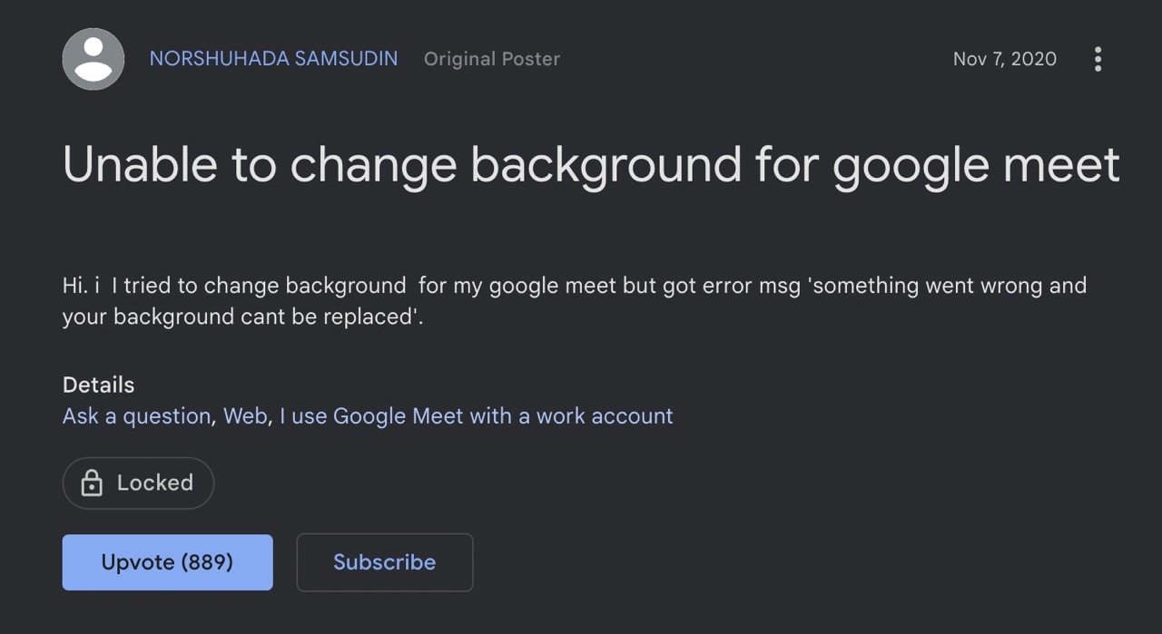 Cannot Change Background in Google Meet: How to Fix - DroidWin