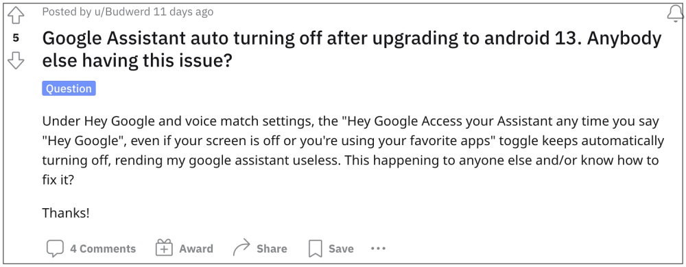 Привет, Google не работает в Google Assistant