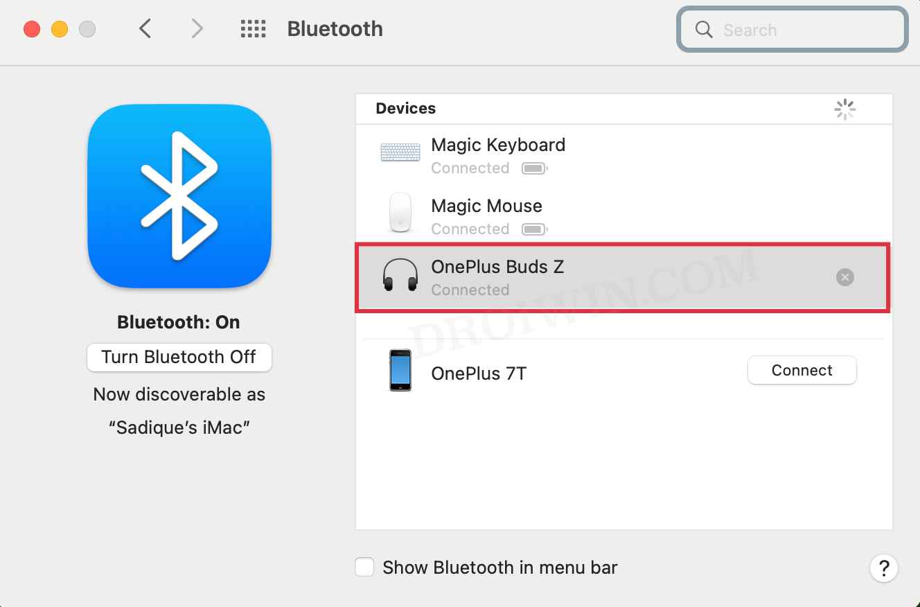 Не удается подключить наушники Bluetooth к Mac