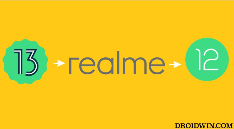 Понизьте версию Realme с Android 13 до Android 12