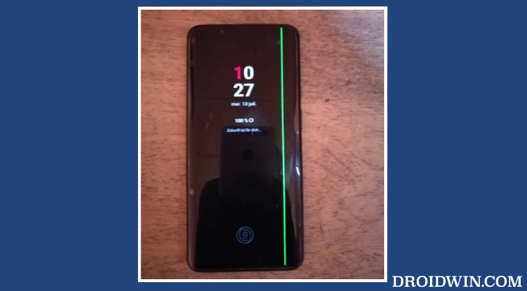 Fix Green Line on OnePlus 7/8 Display after OTA Update