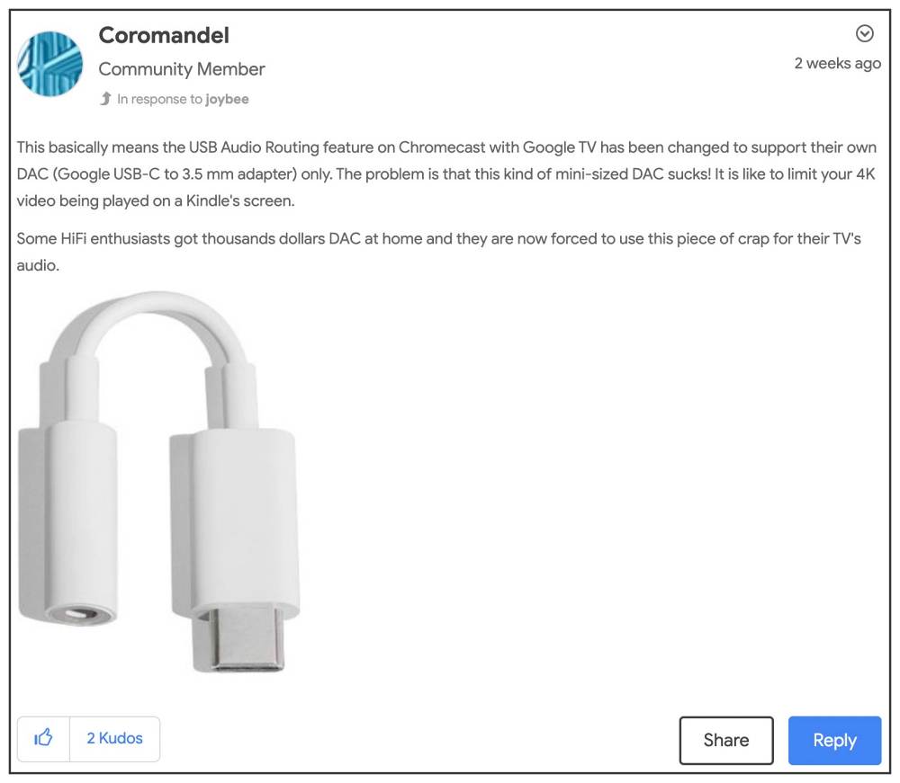 Маршрутизация USB-аудио на Chromecast