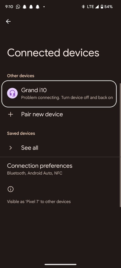 Android 13 не может подключиться к автомобильному Bluetooth