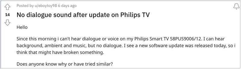 Philips Smart TV Звук не работает